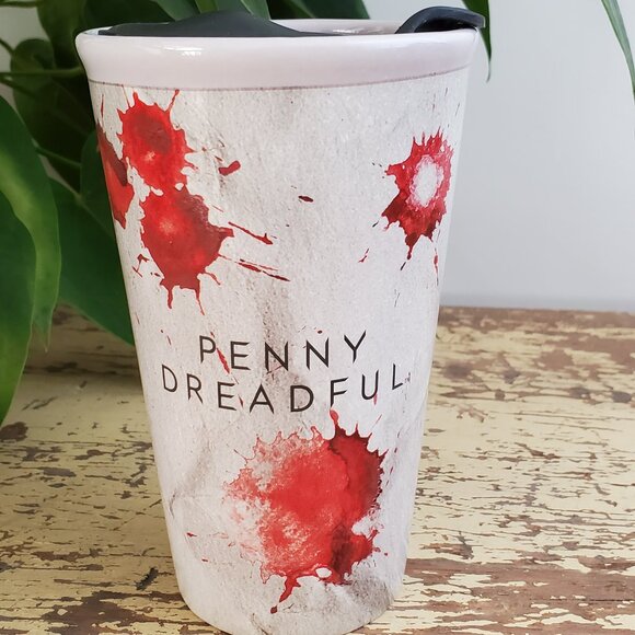 Penny Dreadful Blood Strain Travel Mug 16 Oz Coffee Cup Mug - Picture 1 of 9